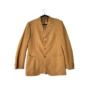 LANIFICIO GALTES Mens Blazer 3 Button Classic Linen Jacket Italy Size 42